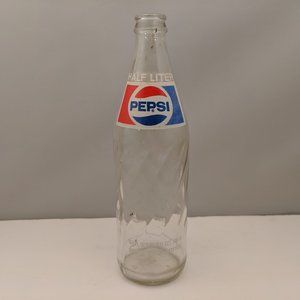 Pepsi Cola Soda Bottle | Half Liter / 16.9 Ounces Money Back Bottle